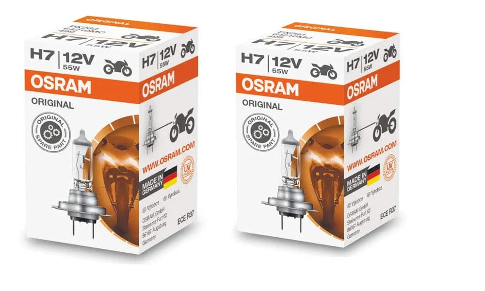 OSRAM H7 Halogen Headlight Bulbs 64210L 12V 55W (2-Pack) | Genuine German Halogen Performance - main product image