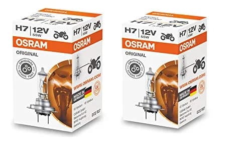 OSRAM H7 Halogen Headlight Bulbs 64210L 12V 55W (2-Pack) | Genuine German Halogen Performance thumbnail 1