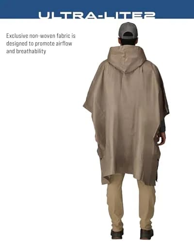FROGG TOGGS Ultra-Lite2 Reusable Waterproof Breathable Poncho | Packable Hooded Rain Gear thumbnail 3