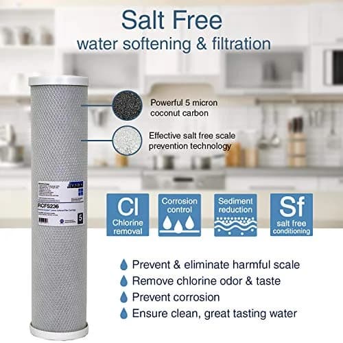 AQUIOS Aquios OEM RCFS236 Jumbo Water Softener/Filtration Replacement Cartridge | 45,000 Gallon Capacity, NSF 42 Certified, Salt-Free Water Conditioning thumbnail 1