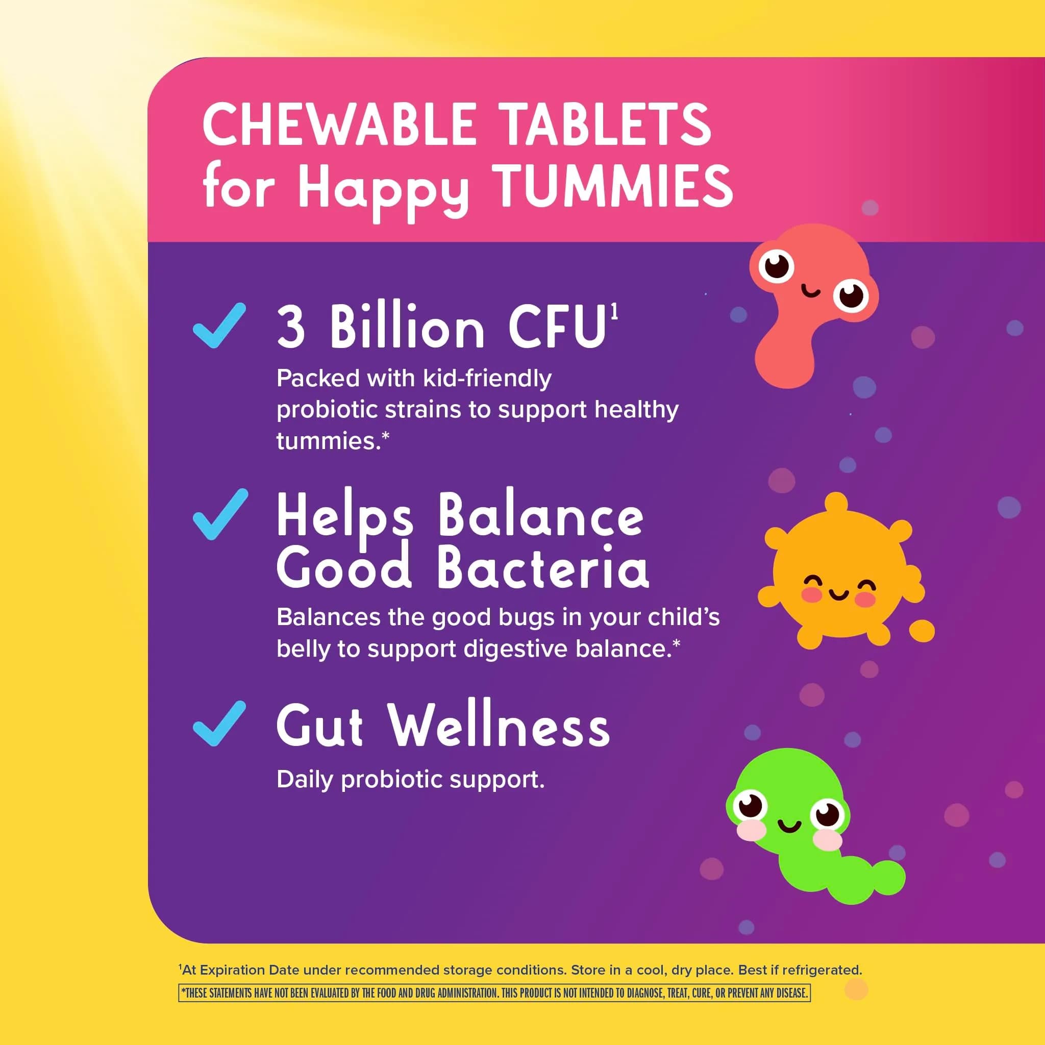 Renew Life Ultimate Flora Kids Probiotic Chewables 3 Billion CFU 30 Chewable Tablets | Supports Digestive & Immune Health - view 4