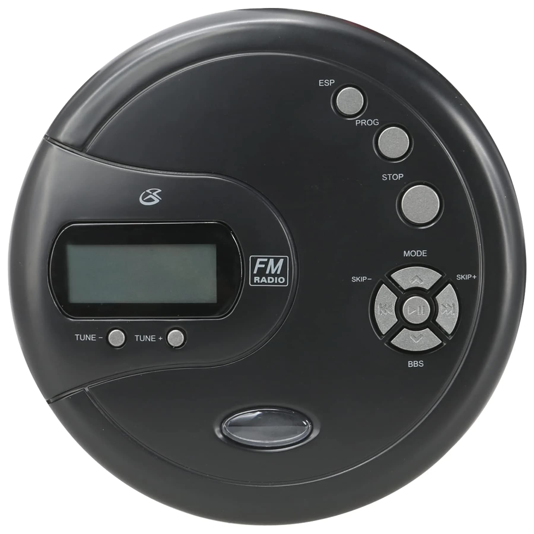 GPX PC332B Portable CD Player with FM Radio & Earbuds | Black - main product image
