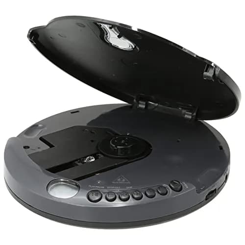 GPX PC332B Portable CD Player with FM Radio & Earbuds | Black thumbnail 4