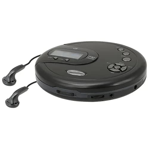GPX PC332B Portable CD Player with FM Radio & Earbuds | Black thumbnail 6