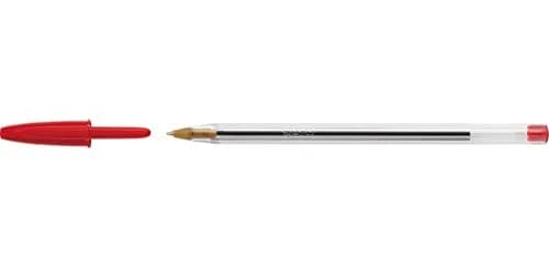 BIC Cristal Original Ballpoint Pens Medium Point 1.0 mm | Smooth, Smudge-Free Writing in Red (4 Pack) thumbnail 1