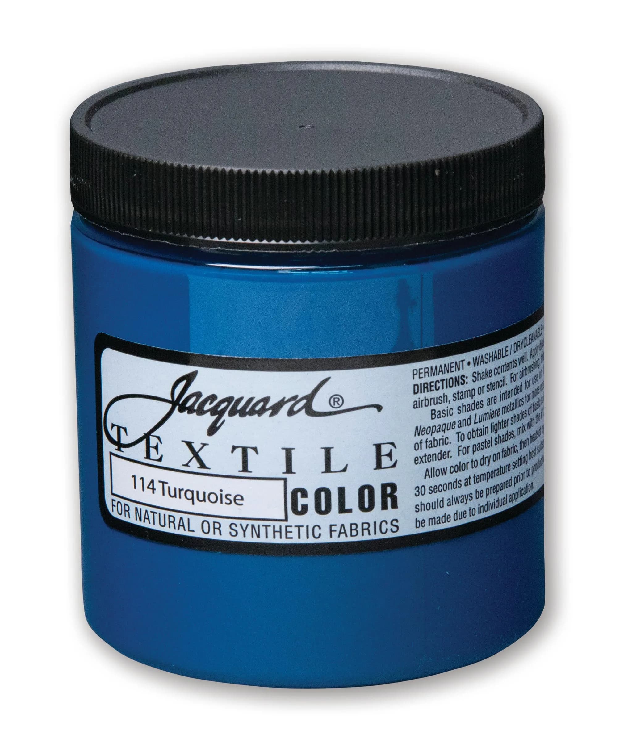 Jacquard Textile Color Paint Turquoise 237ml (8 Fl Oz) | ASTM D-4236 Certified - main product image