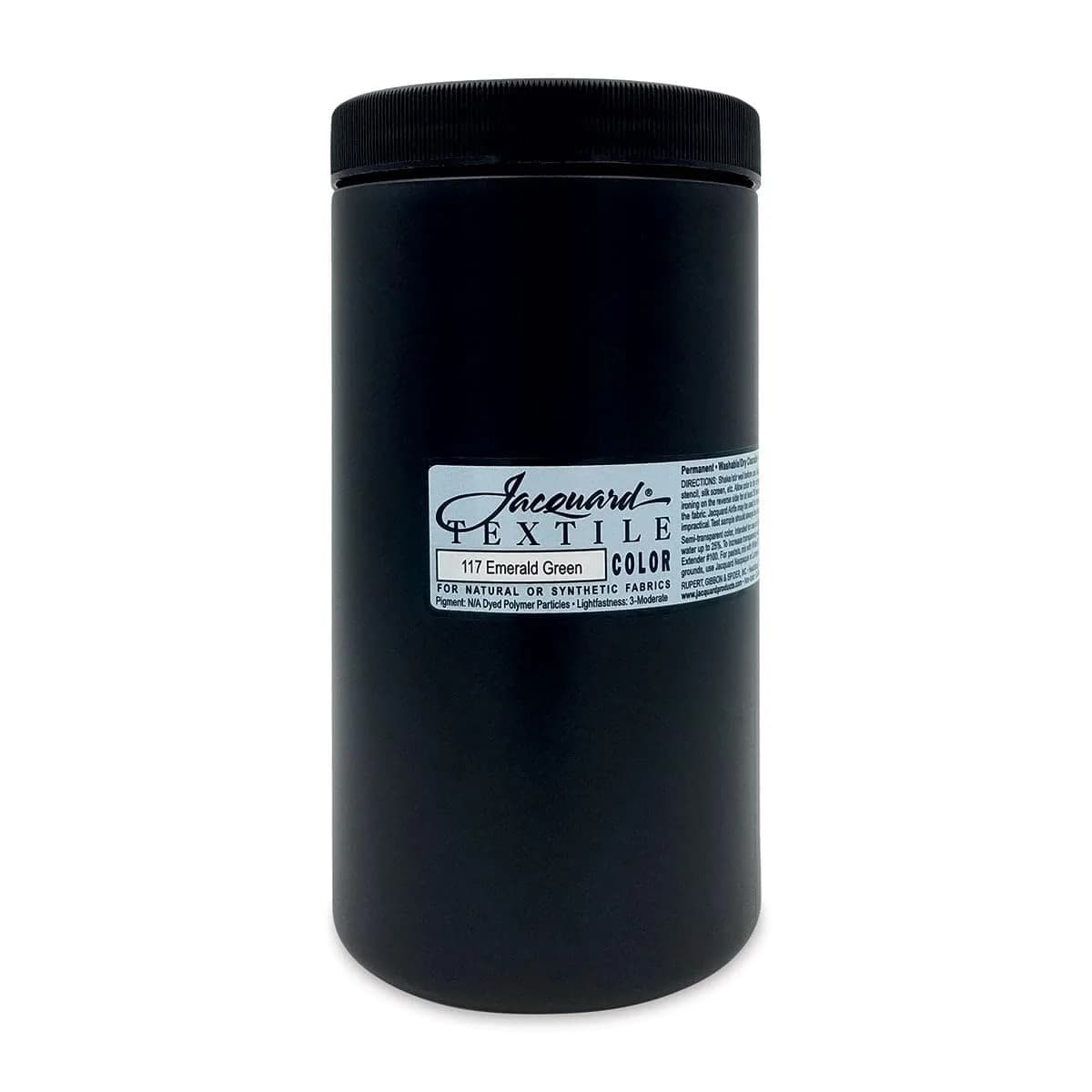 Jacquard Textile Color Emerald Green 32 Fl Oz (946ml) | Permanent, Colorfast Fabric Paint for Clothes, Upholstery, Shoes - main product image