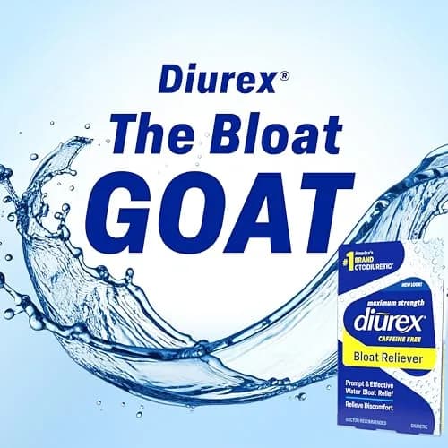 Diurex Caffeine-Free Bloat Relief Caplets 24 Count | Maximum Strength Diuretic for Water Bloat Discomfort thumbnail 6