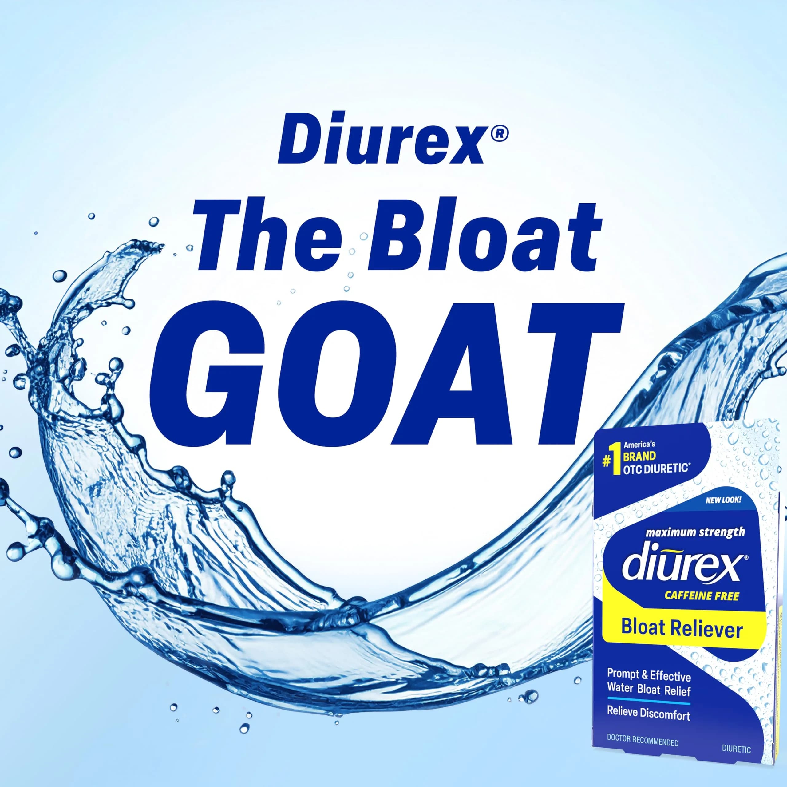 Diurex Caffeine-Free Bloat Relief Caplets 24 Count | Maximum Strength Diuretic for Water Bloat Discomfort - view 6