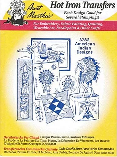 Aunt Martha's Hot Iron Transfers #3782 American Indian Designs 18x24 Inch | Crafting & Embroidery Transfers thumbnail 2