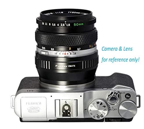 Fotasy OM Lens to Fuji X Adapter, Olympus OM Mount to X Mount, fits Fujifilm X-Mount Mirrorless Cameras Infinity Focus thumbnail 4
