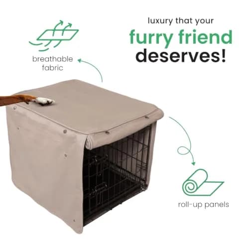 Molly Mutt Dog Crate Cover 36"x24"x27" | Stylish, Breathable Cotton, Safe & Non-Toxic thumbnail 5