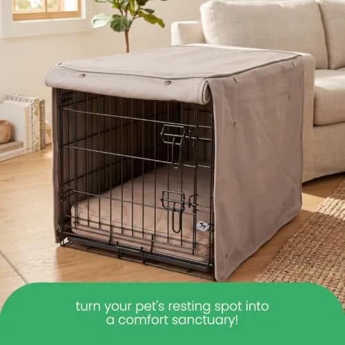 Molly Mutt Dog Crate Cover 36"x24"x27" | Stylish, Breathable Cotton, Safe & Non-Toxic thumbnail 7