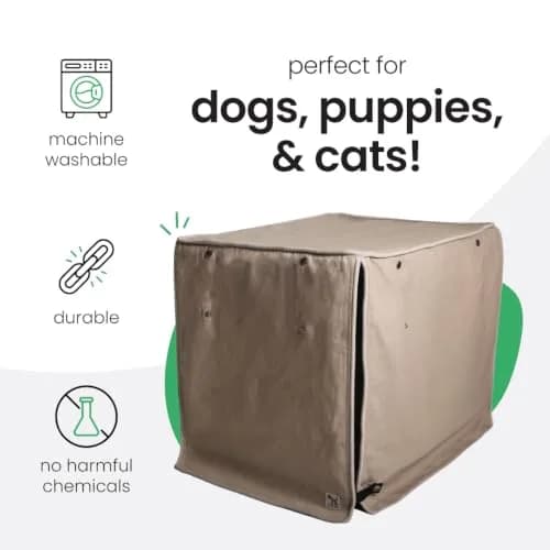 Molly Mutt Dog Crate Cover 36"x24"x27" | Stylish, Breathable Cotton, Safe & Non-Toxic thumbnail 3