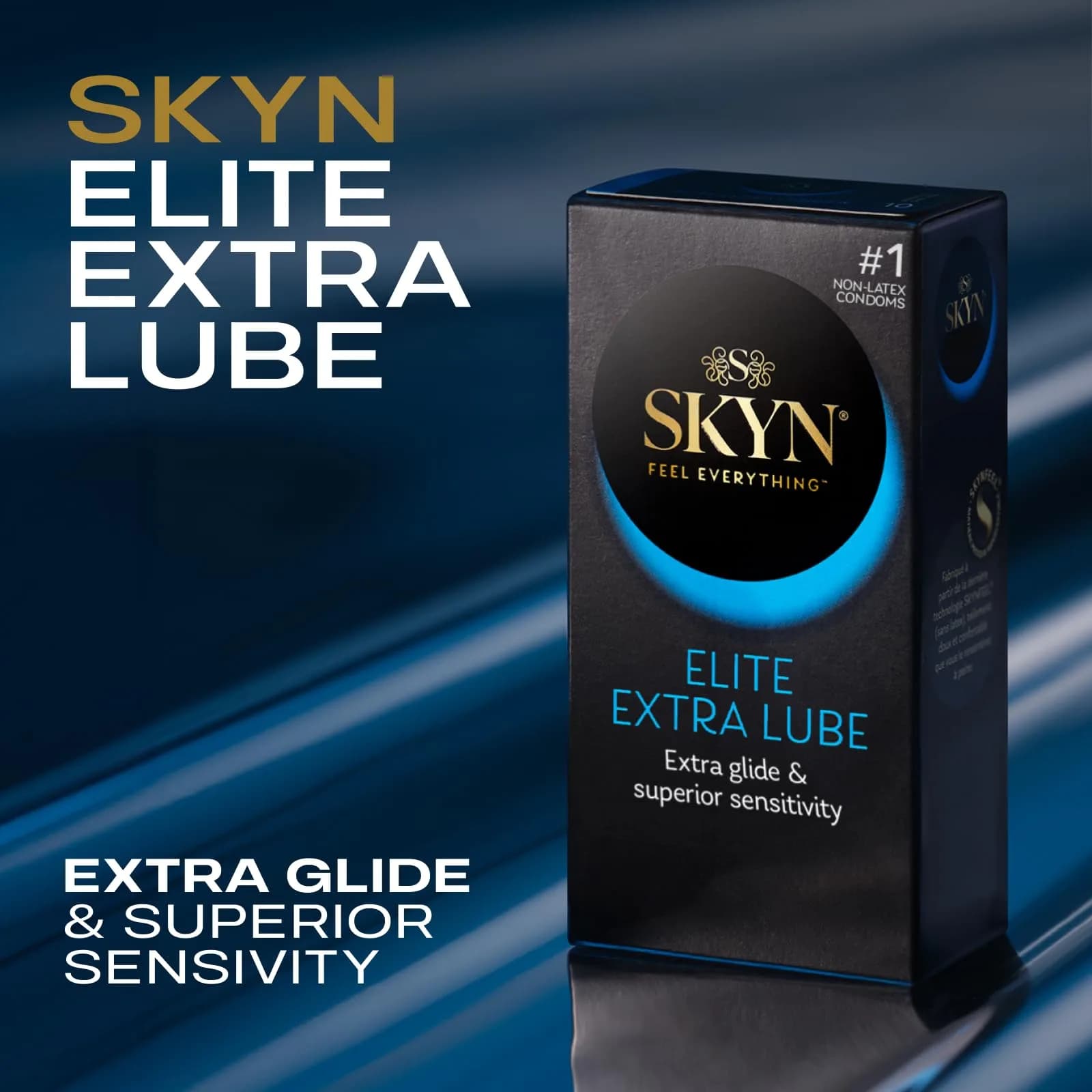 SKYN Elite Extra Lube Condoms – 12 Count – Ultra-Thin, Lubricated Latex-Free Condoms | Superior Sensitivity - view 2