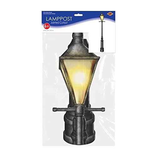 Beistle Lamppost Photo Props, 6' Tall | Mardi Gras Street Light Wall Decorations thumbnail 5