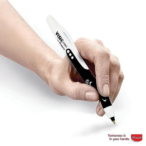 Maped Visio Left-Handed Ballpoint Pen 2 Pack | Smudge-Resistant, Quick-Dry Ink, Ergonomic Grip thumbnail 5