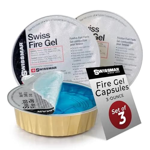 Swissmar Fire Gel Cans - 3oz Set of 3 | Reliable Fuel for Fondue & Campfire thumbnail 1