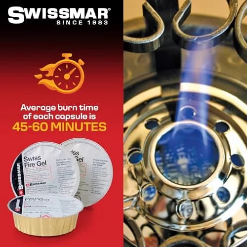 Swissmar Fire Gel Cans - 3oz Set of 3 | Reliable Fuel for Fondue & Campfire thumbnail 5