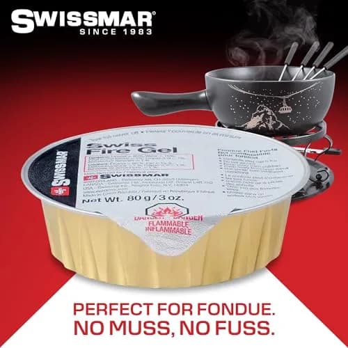 Swissmar Fire Gel Cans - 3oz Set of 3 | Reliable Fuel for Fondue & Campfire thumbnail 2