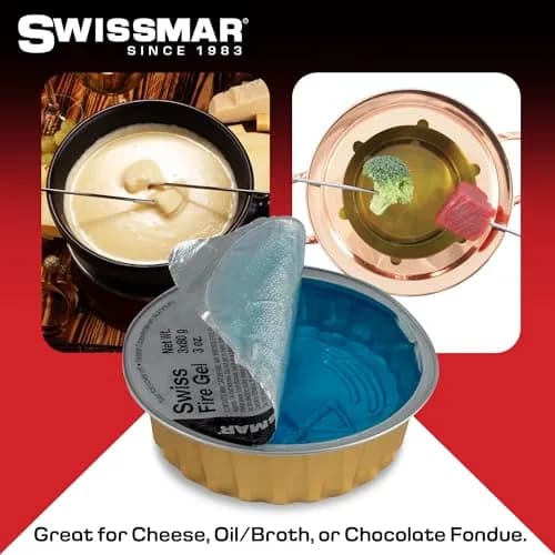 Swissmar Fire Gel Cans - 3oz Set of 3 | Reliable Fuel for Fondue & Campfire thumbnail 3