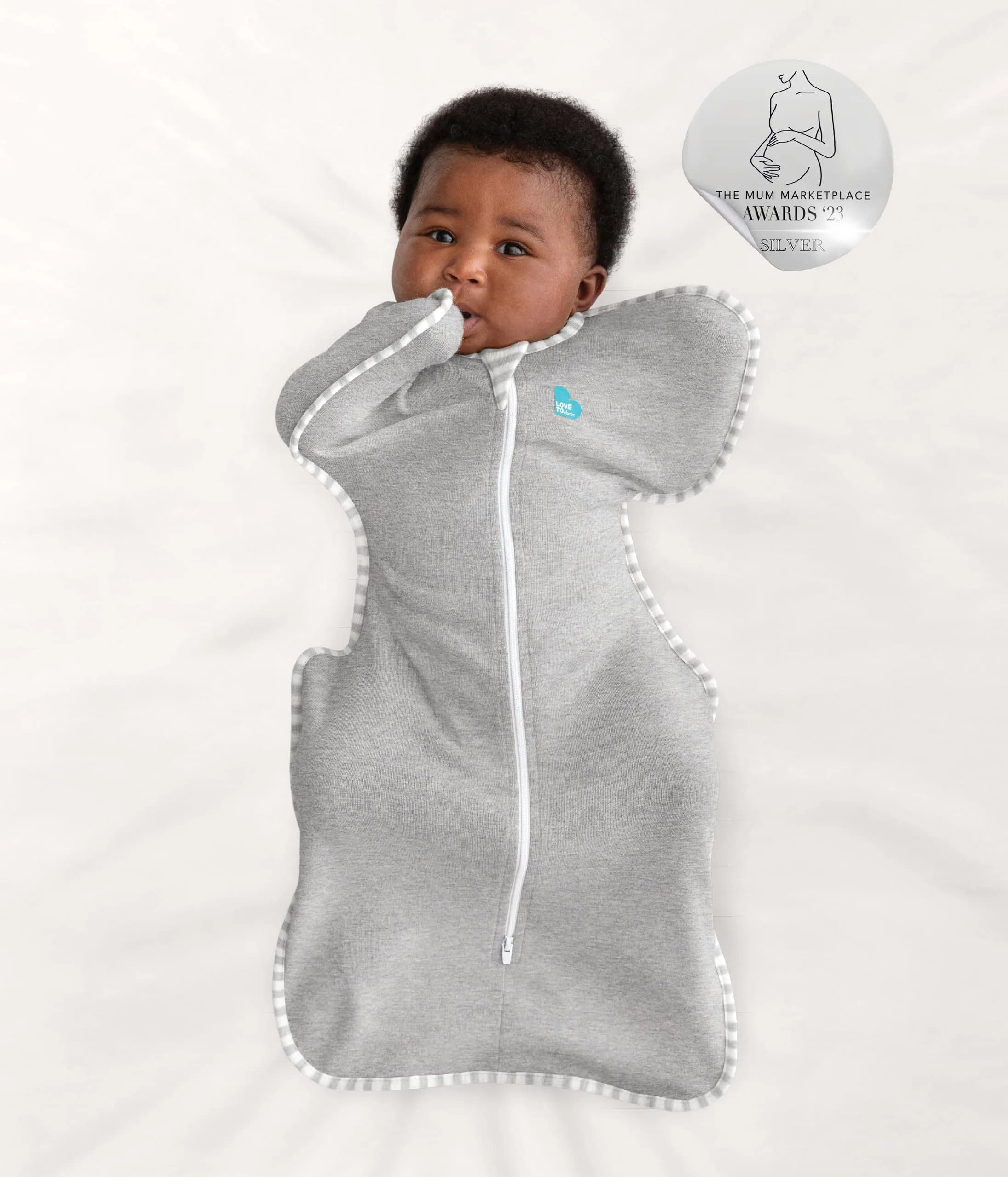 Love to Dream Swaddle UP Baby Sleep Sack | 1.0 TOG, 156 g (0.34 lbs), Gray - view 6