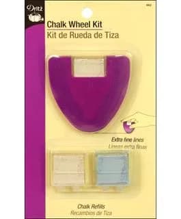 Dritz Purple Chalk Wheel Kit 3 Piece Set | Fine Line Fabric Marking Tool thumbnail 2
