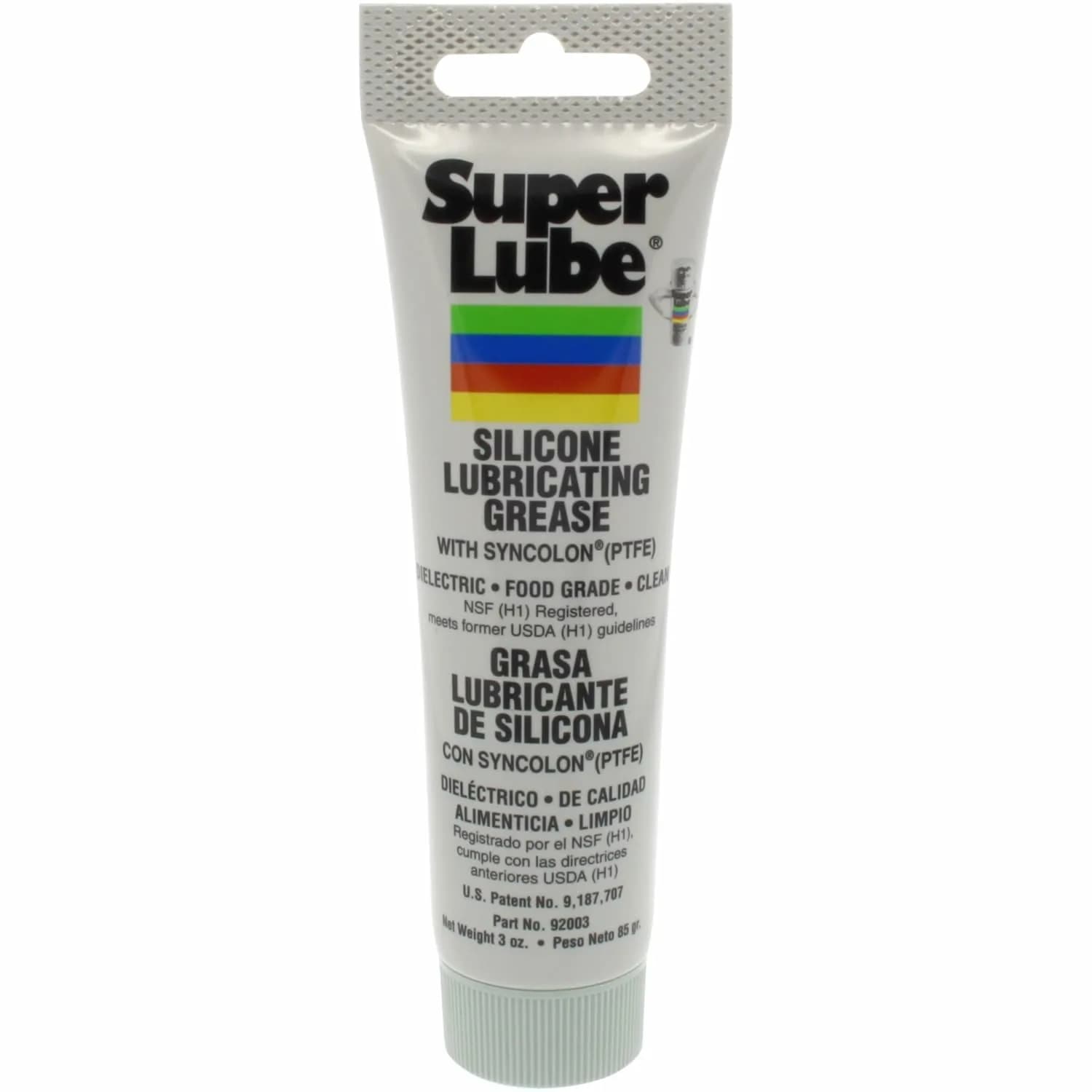 Super Lube 92003 Silicone Lubricating Grease with PTFE, 3 oz (85 g) Tube | Industrial & Automotive Machine Lubricant
