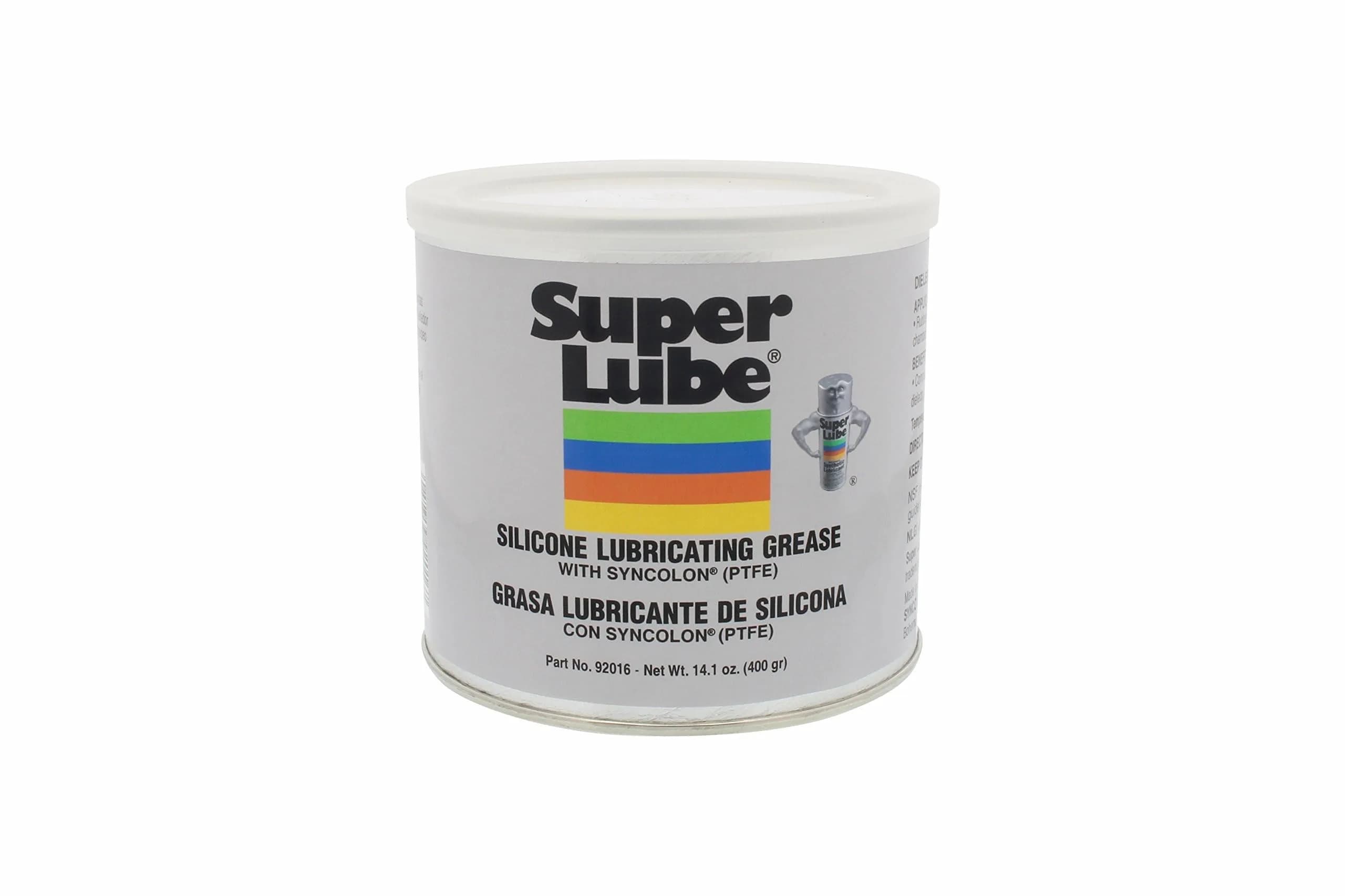 Super Lube Silicone Lubricating Grease with Syncolon PTFE 14.1 oz (400 g) | Waterproof Rust Protection