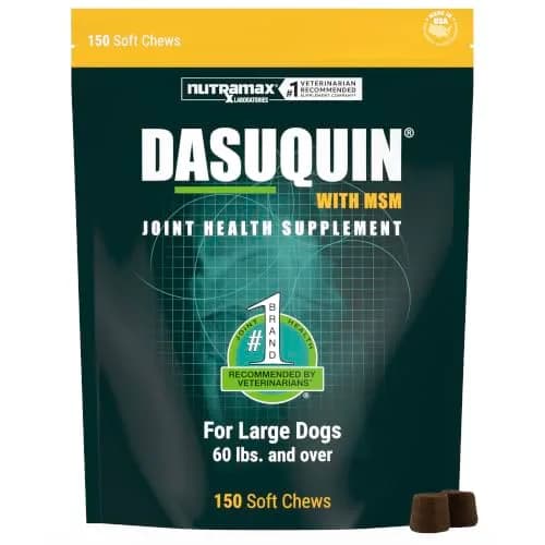Nutramax Dasuquin MSM Joint Supplement for Large Dogs 150ct | Supports Healthy Joints & Cartilage thumbnail 1