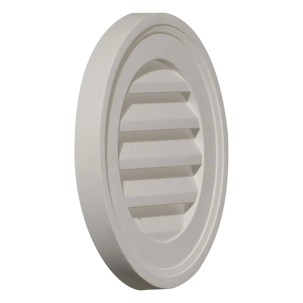 Ekena Millwork 12"W x 12"H x 1 3/8"P Round Gable Vent Louver | Decorative Urethane Building Moulding - view 2
