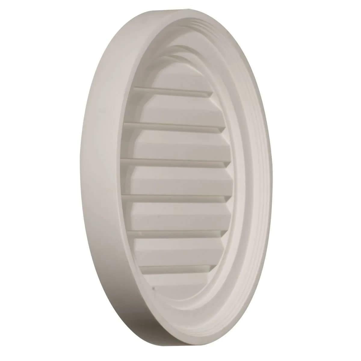 Ekena Millwork 18"W x 18"H x 1 1/8"P Round Gable Vent Louver | Non-Functional Decorative Urethane - view 2