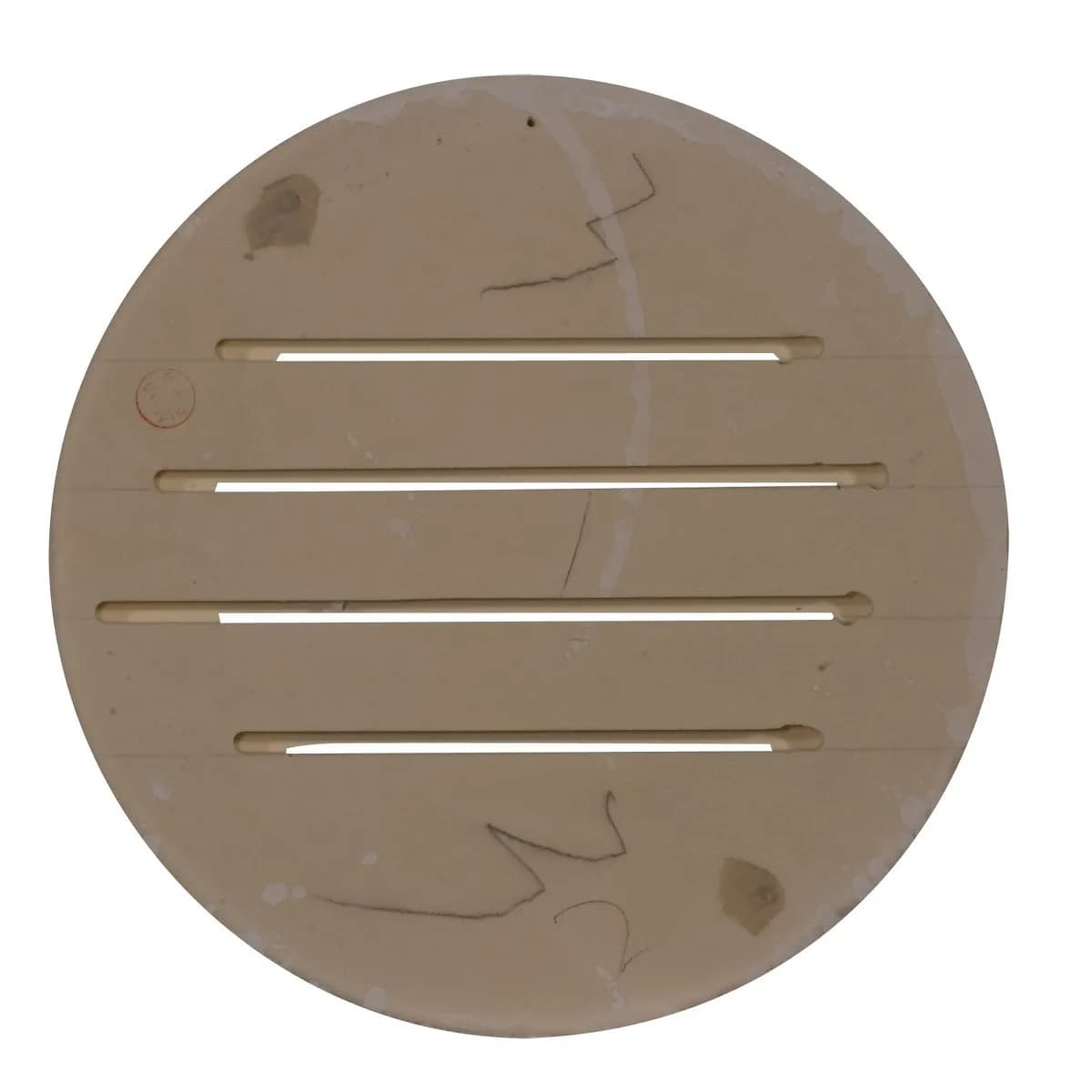 Ekena Millwork 12"W x 12"H x 1 1/8"P Round Gable Vent Louver | Functional, Factory Primed White - view 2