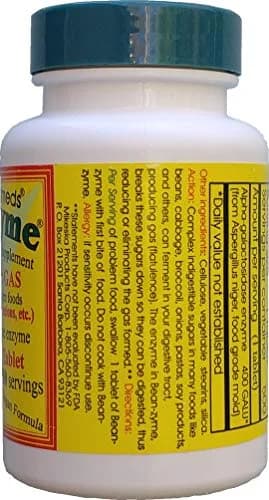 ValuePricedMeds Bean-Zyme Gas Relief Extra Strength 500 Count Tablets | Alpha Galactosidase 400 GALU thumbnail 4