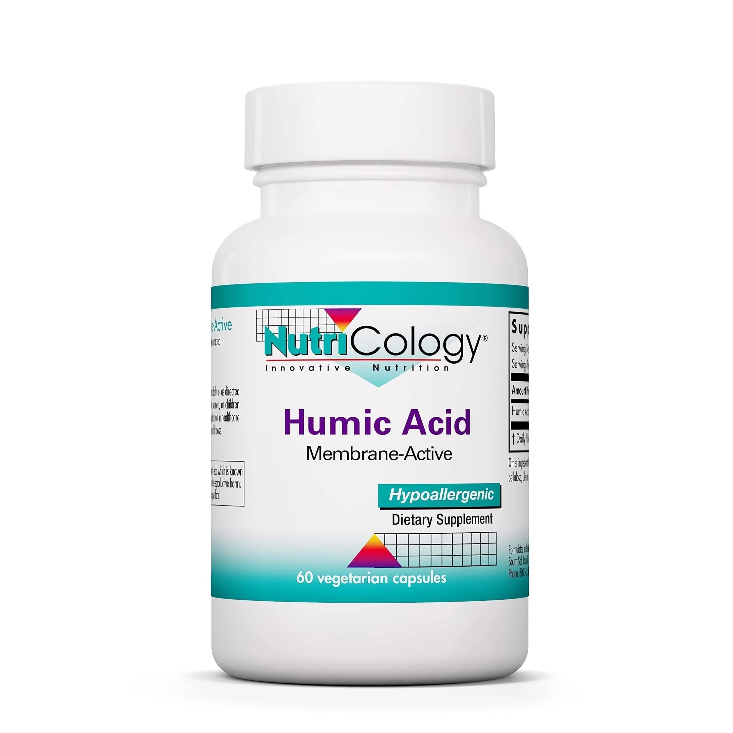 Allergy Research Group Humic Acid 750 mg Capsules | Immune & Detox Support, Hypoallergenic (60 Count) — Capsule