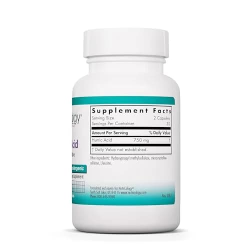 Allergy Research Group Humic Acid 750 mg Capsules | Immune & Detox Support, Hypoallergenic (60 Count) thumbnail 2