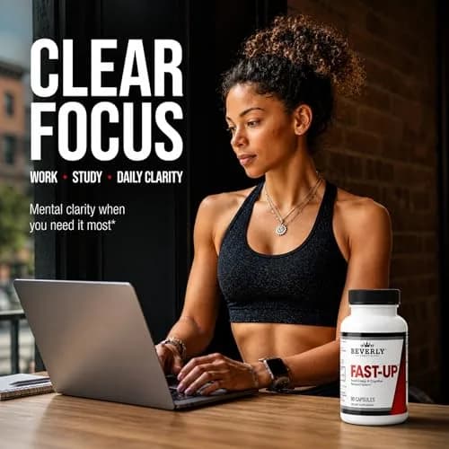 Beverly International Fast-Up, Clear Focus Brain Booster, 90 Capsules | Supports Mental Clarity & Energy thumbnail 5