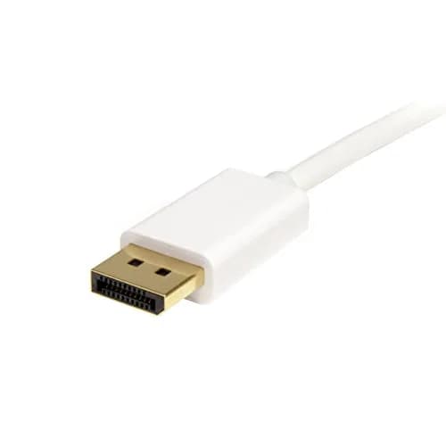 StarTech 3ft Mini DisplayPort to DisplayPort 1.2 Cable (MDP2DPMM1MW) | 4K Support, MST, Audio, Lifetime Warranty thumbnail 2
