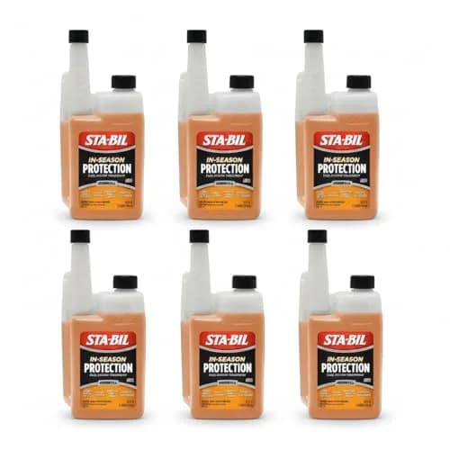 STA-BIL In-Season Fuel System Treatment & Injector Cleaner 32 oz (946ml) 6-Pack | Cleans Fuel System, Boosts MPG, Prevents Corrosion thumbnail 1