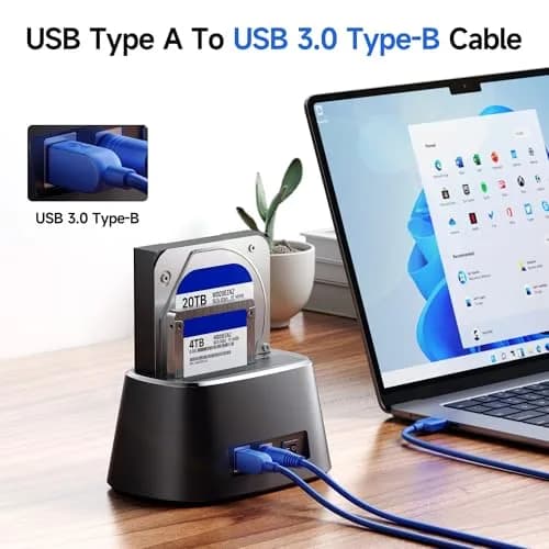 Cable Matters 15ft USB 3.0 A to B Cable, Blue | 5Gbps Data Speed, Durable, Compatible with External Hard Drives thumbnail 7