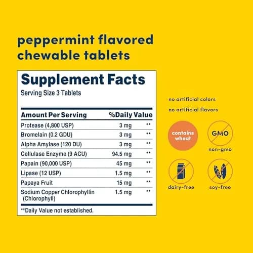 American Health Super Papaya Enzyme Plus Chewable Tablets 360 Count | Digestive Support & Breath Freshening thumbnail 2
