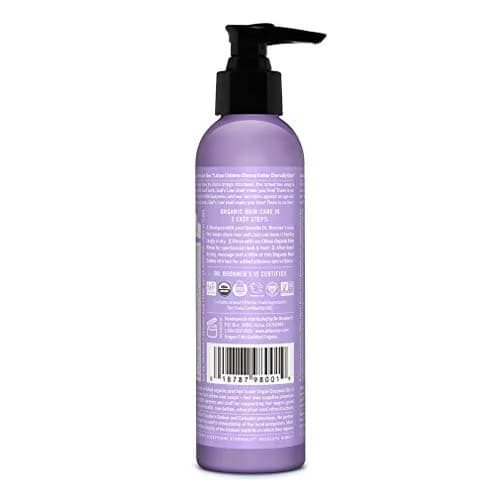 Dr. Bronner's Organic Hair Creme Lavender Coconut 177ml (6 Fl Oz) | USDA Organic & Fair Trade Ingredients thumbnail 2