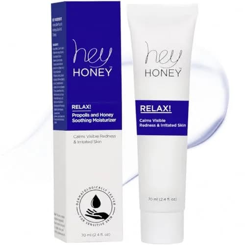 Hey Honey Relax Rosacea Relief Cream 71ml (2.4 Oz) | Calming Face Moisturizer for Redness & Irritation thumbnail 1
