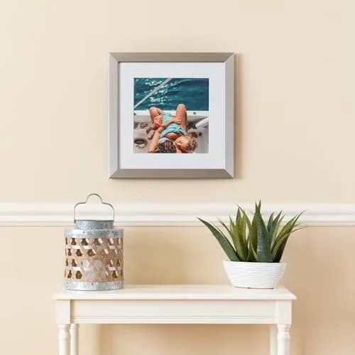 ArtToFrames Silver Picture Frame 15x23 Inch (38.1 x 58.4 cm) | Modern Stainless Steel Wall & Tabletop Display thumbnail 2