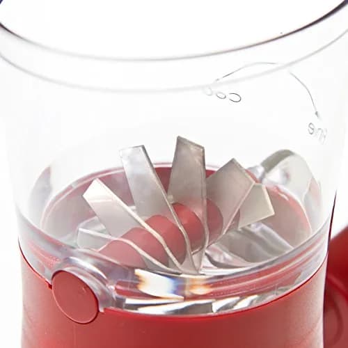 Prepworks by Progressive Nut Chopper with Non-Skid Base, Red | Patented Design with Fine-to-Course Grinding Options & Clear Measurements (1 Unit) thumbnail 2