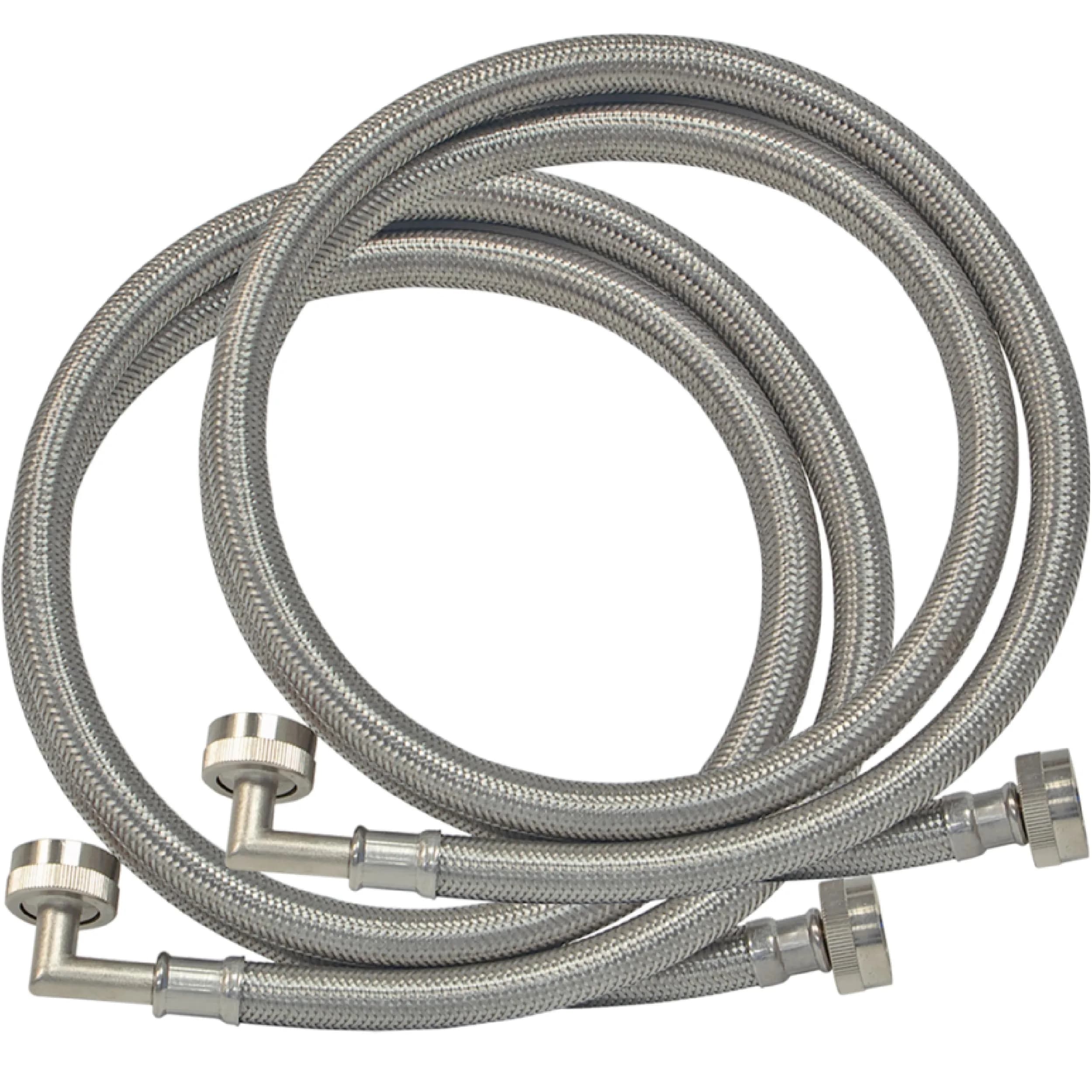 Eastman 5 ft Washing Machine Hoses with Elbows, 2-Pack, 15.24 cm (60 in) | CSA Certified & UPC Approved - main product image