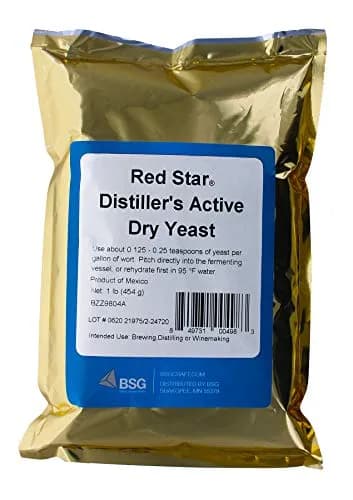 Red Star Distiller's Active Dry Yeast 454 g (1 lb) | High Alcohol Yield for Grain Mash Fermentation thumbnail 1
