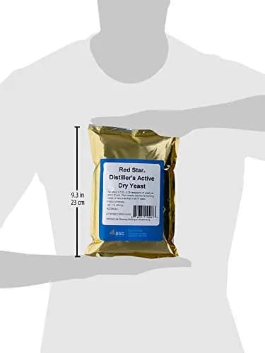 Red Star Distiller's Active Dry Yeast 454 g (1 lb) | High Alcohol Yield for Grain Mash Fermentation thumbnail 2