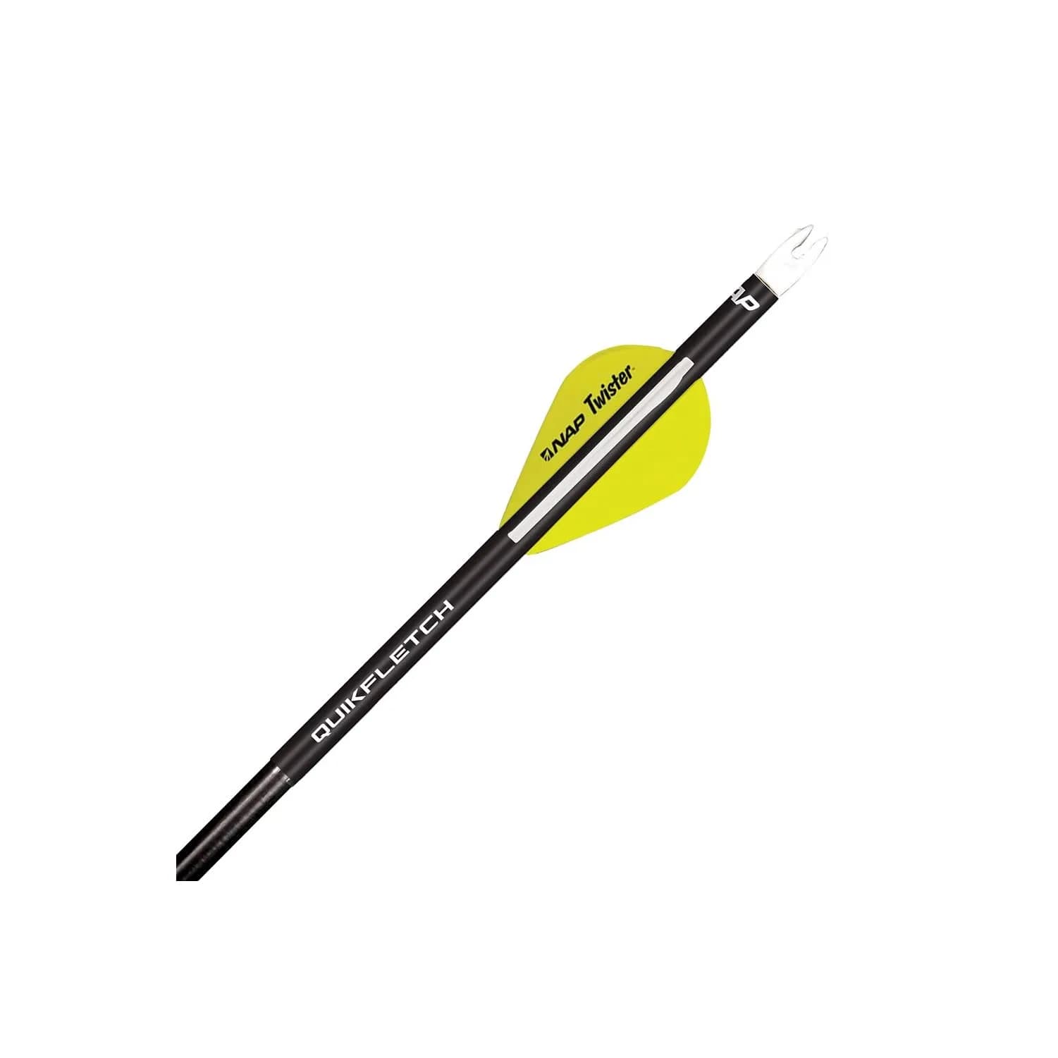 New Archery Products Quikfletch Twister 2" 3-Vane Fletching 6-Pack | Easy Arrow Building for Indian Archers