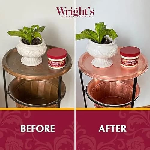 Wright's Copper, Brass Cream Cleaner 236ml (8 Fl Oz) | Gently Cleans and Removes Tarnish Without Scratching thumbnail 5